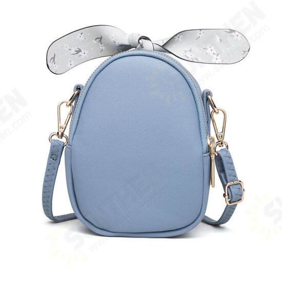 Fashion Women Large Capacity 2-Layer Pocket Mobile Phone Storage Crossbody Shoulder Bag
