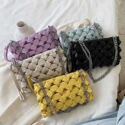 Fashion Women Woven Pattern Multi-Pocket Mobile Phone Storage Shoulder Crossbody Bag Fashion Women Woven Pattern Multi-Pocket Mobile Phone Storage Shoulder Crossbody Bag
