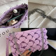 Fashion Women Woven Pattern Multi-Pocket Mobile Phone Storage Shoulder Crossbody Bag