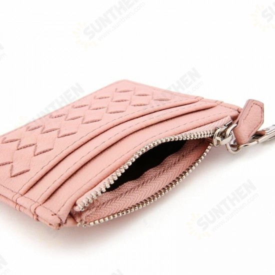 Fashion Zipper with Multi Card Slot PU Leather Short Wallet Coin Purse