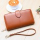Fashionwith Multi-Card Slots Zipper PU Leather Mobile Phone Bag Women Purse Handbag