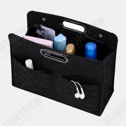 Felt Cosmetic Bag Ladies Multi-Function Felt Handbag Finishing Bag Portable Felt Storage Bag Felt Cosmetic Bag Ladies Multi-Function Felt Handbag Finishing Bag Portable Felt Storage Bag