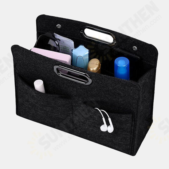 Felt Cosmetic Bag Ladies Multi-Function Felt Handbag Finishing Bag Portable Felt Storage Bag Felt Cosmetic Bag Ladies Multi-Function Felt Handbag Finishing Bag Portable Felt Storage Bag