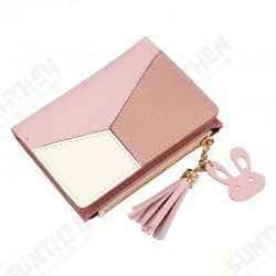 Female PU Leather with Multi-Card Slots Tassels Short Purse Wallet Handbag Card Holder Female PU Leather with Multi-Card Slots Tassels Short Purse Wallet Handbag Card Holder