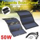 Foldable Waterproof 50W 5V with 10 in 1 USB Cable Solar Panel Sun Power Solar Cells Bank Pack for Phone Backpack Foldable Waterproof 50W 5V with 10 in 1 USB Cable Solar Panel Sun Power Solar Cells Bank Pack for Phone Backpack