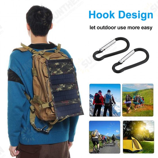 Foldable Waterproof 50W 5V with 10 in 1 USB Cable Solar Panel Sun Power Solar Cells Bank Pack for Phone Backpack Foldable Waterproof 50W 5V with 10 in 1 USB Cable Solar Panel Sun Power Solar Cells Bank Pack for Phone Backpack