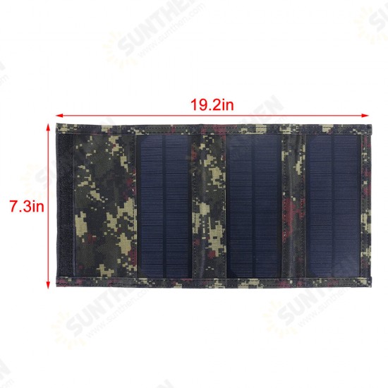 Foldable Waterproof 50W 5V with 10 in 1 USB Cable Solar Panel Sun Power Solar Cells Bank Pack for Phone Backpack Foldable Waterproof 50W 5V with 10 in 1 USB Cable Solar Panel Sun Power Solar Cells Bank Pack for Phone Backpack