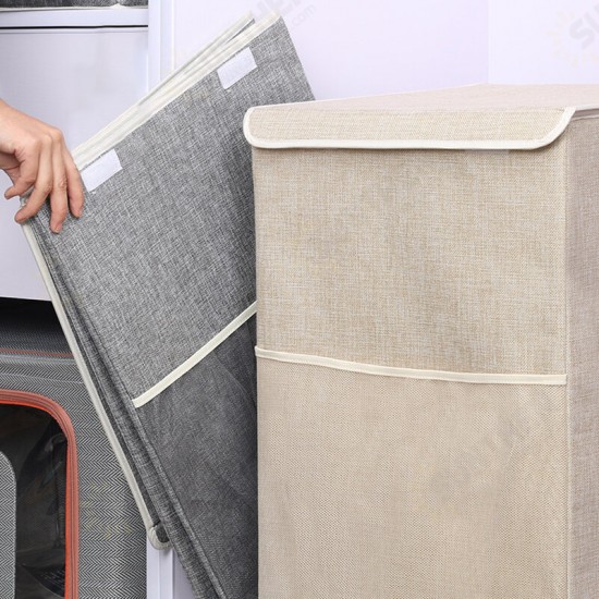 Folding Household Large Capacity Washable Moisture-Proof Wear-Resisting Cotton And Linen Dirty Clothes Toys Basket Storage Box Organizer Folding Household Large Capacity Washable Moisture-Proof Wear-Resisting Cotton And Linen Dirty Clothes Toys Basket Storage Box Organizer