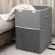 Folding Household Large Capacity Washable Moisture-Proof Wear-Resisting Cotton And Linen Dirty Clothes Toys Basket Storage Box Organizer