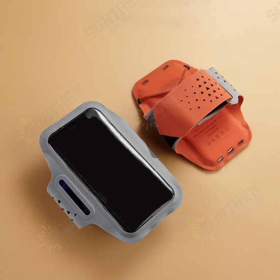 Waterproof Touch Screen Portable Outdoor Transparent Phone Bag Arm Bag for Cellphone below 5.5~6 inch