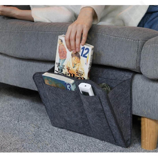 Hanging Bag Bedside Storage Organizer Bed Felt Pocket Sofa Armrest Phone Holder Hanging Bag Bedside Storage Organizer Bed Felt Pocket Sofa Armrest Phone Holder