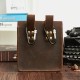 6.5 Inch Vintage Multi-Pocket Geniune Leather Men Mobile Phone Bag Waist Packs