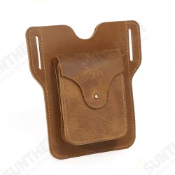 Retro First-Layer Genuine leather Mobile Phone Storage Bag Wallet Belt Waist Packs Retro First-Layer Genuine leather Mobile Phone Storage Bag Wallet Belt Waist Packs