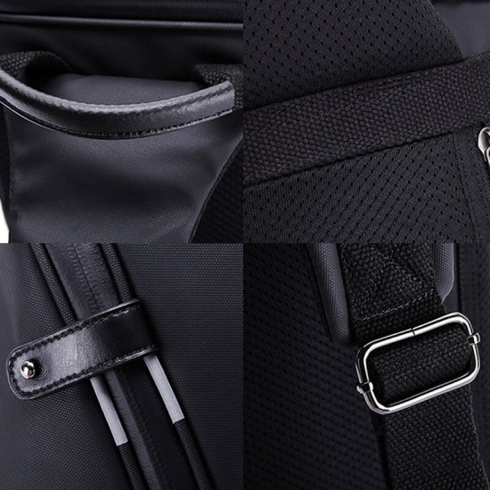 Multifunctional Multi-Pocket Backpack with USB Port Waterproof Nylon Macbook Storage Men Travel Chest Bag