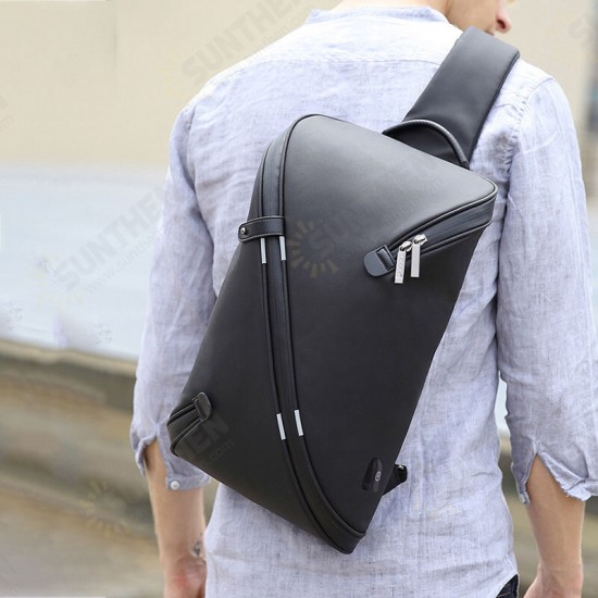 Multifunctional Multi-Pocket Backpack with USB Port Waterproof Nylon Macbook Storage Men Travel Chest Bag