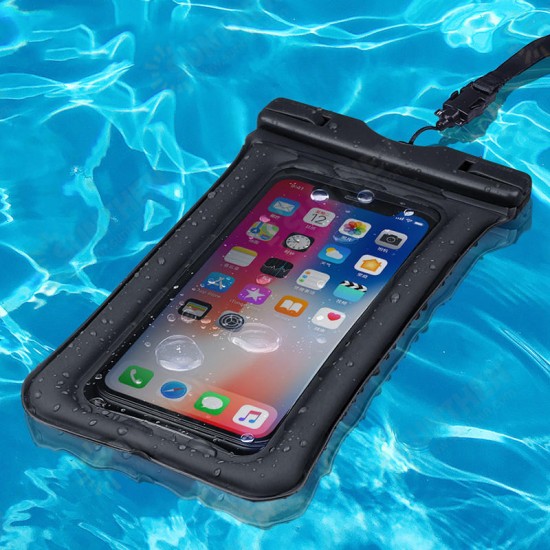 IPX8 Waterproof Phone Pouch Air Cushion Anti-explosion Screen Touch Underwater Swimming Diving Phone Bag for iPhone Huawei Xiaomi below 6 inch Non-original IPX8 Waterproof Phone Pouch Air Cushion Anti-explosion Screen Touch Underwater Swimming Diving Phone Bag for iPhone Huawei Xiaomi below 6 inch Non-original