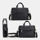 14 inch Fashion Multifunction PU Leather Waterproof Macbook Storage Bag Briefcases Crossbody Bag