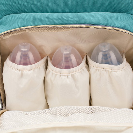 Large Capacity Waterproof Oxford Cloth Mobile Phone Tablet Diaper Bottles Storage Bag Backpack