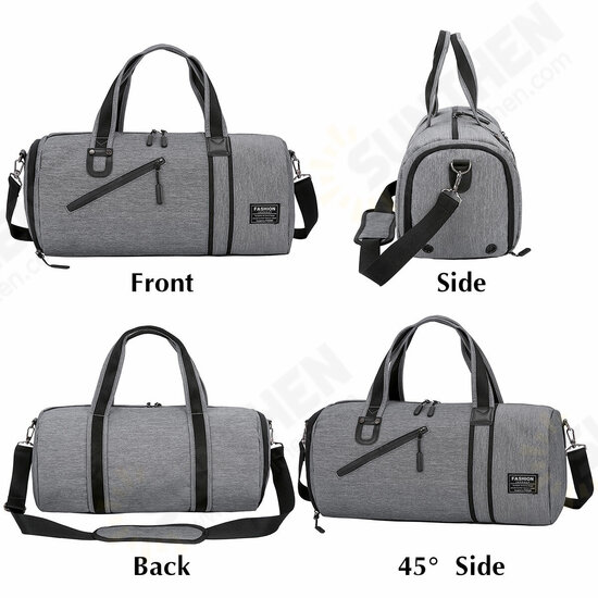 Large Capacity Waterproof Outdoor Sports Fitness Bag Shoulder Bag Duffel Gym Bag with Shoes Compartment