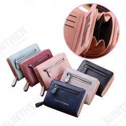 Love and Freedom Women PU Leather Zipper with Card Slots Short Phone Purse Wallet Coin Clutch Handbag Love and Freedom Women PU Leather Zipper with Card Slots Short Phone Purse Wallet Coin Clutch Handbag