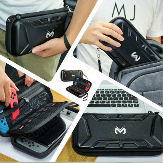 Waterproof Shockproof EVA Storage Bag Game Accessories Organizer with Strap For Switch Lite