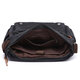 Men Casual Multi-Pocket Canvas + Microfiber Leather Macbook Storage Briefcase Shoulder Crossbody Bag