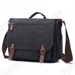 Men Casual Multi-Pocket Canvas + Microfiber Leather Macbook Storage Briefcase Shoulder Crossbody Bag Men Casual Multi-Pocket Canvas + Microfiber Leather Macbook Storage Briefcase Shoulder Crossbody Bag