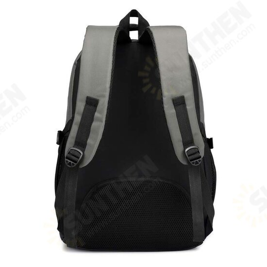 Men Oxford Extension Capacity Multi-Pocket Business Macbook Storage Bag Backpack