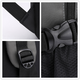 Men Oxford Extension Capacity Multi-Pocket Business Macbook Storage Bag Backpack