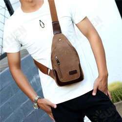 Men Sports Casual Canvas Mobile Phone Storage Crossbody Bag Chest Bag Men Sports Casual Canvas Mobile Phone Storage Crossbody Bag Chest Bag