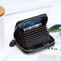 Mini Casual Genuine Leather Multi-Card Slot Holder Coin Bags Purse Short Wallet Mini Casual Genuine Leather Multi-Card Slot Holder Coin Bags Purse Short Wallet