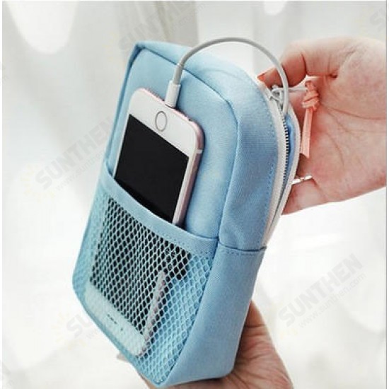 Mini Portable Digital Product Storage Bag Organizer For Cell Phone Power Bank Earphone Charger Cable Mini Portable Digital Product Storage Bag Organizer For Cell Phone Power Bank Earphone Charger Cable