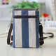 Multi-layer Canvas Adjustable Belt Messenger Bag Phone Wallet Handbag for Phone Under 6-inch Multi-layer Canvas Adjustable Belt Messenger Bag Phone Wallet Handbag for Phone Under 6-inch