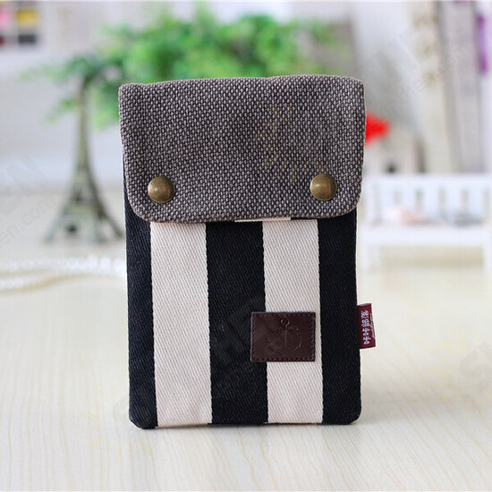 Multi-layer Canvas Adjustable Belt Messenger Bag Phone Wallet Handbag for Phone Under 6-inch Multi-layer Canvas Adjustable Belt Messenger Bag Phone Wallet Handbag for Phone Under 6-inch