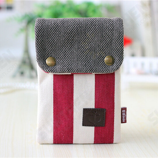 Multi-layer Canvas Adjustable Belt Messenger Bag Phone Wallet Handbag for Phone Under 6-inch Multi-layer Canvas Adjustable Belt Messenger Bag Phone Wallet Handbag for Phone Under 6-inch