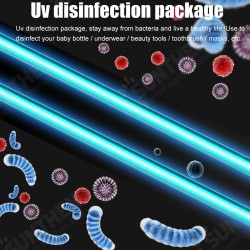 Multifunction Automatic UV Sterilizer for Mask Toothbrush Mobile Phone Beauty Underwear Beauty Underwear Sterilization UV Sterilizer Disinfection Bag