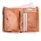 Multifunctional Business Vintage Multi-Card Slots Holder with Detachable Coin Bag Genuine Leather Men Wallet