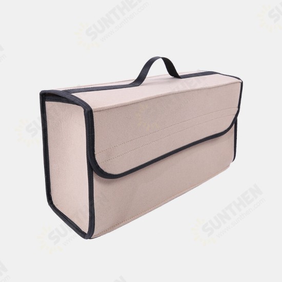 Multifunctional Large Capacity Felt Car Trunk Storage Bag Car Supplies Tail Box Organizer