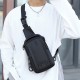 Multifunctional Men's Shoulder Bag with USB Charging Port Macbook Storage Messenger Bag Chest Bag Mobile Phone Bag