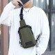 Multifunctional Men's Shoulder Bag with USB Charging Port Macbook Storage Messenger Bag Chest Bag Mobile Phone Bag