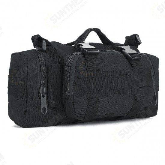 Multifunctional Outdoor Sports Hiking with Zippers Nylon Oxford Cloth Tactical Shoulder Bag Waist Pack Handbag Multifunctional Outdoor Sports Hiking with Zippers Nylon Oxford Cloth Tactical Shoulder Bag Waist Pack Handbag