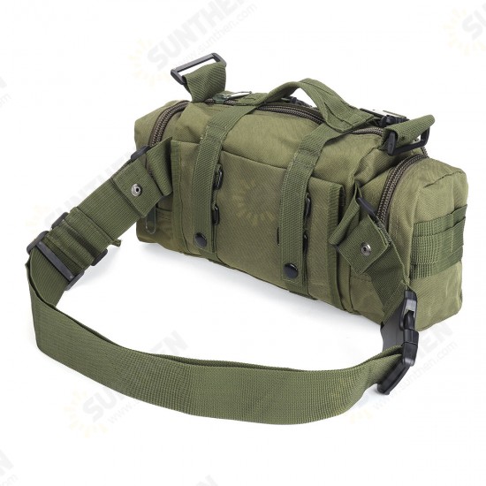 Multifunctional Outdoor Sports Hiking with Zippers Nylon Oxford Cloth Tactical Shoulder Bag Waist Pack Handbag Multifunctional Outdoor Sports Hiking with Zippers Nylon Oxford Cloth Tactical Shoulder Bag Waist Pack Handbag
