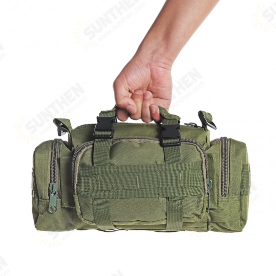 Multifunctional Outdoor Sports Hiking with Zippers Nylon Oxford Cloth Tactical Shoulder Bag Waist Pack Handbag Multifunctional Outdoor Sports Hiking with Zippers Nylon Oxford Cloth Tactical Shoulder Bag Waist Pack Handbag