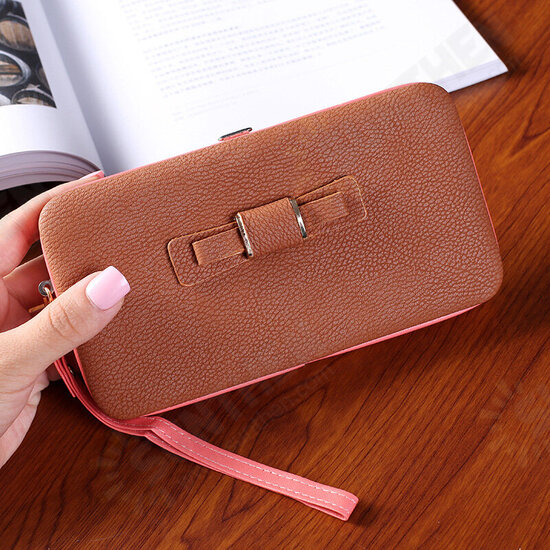 Multifunctional Phone Wallet Phone Bag Card Holder for 4.7-5.5 Inch Smart Phone for iPhone X Xiaomi