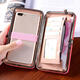 Multifunctional Phone Wallet Phone Bag Card Holder for 4.7-5.5 Inch Smart Phone for iPhone X Xiaomi