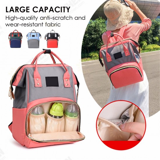 Multifunctional Waterproof Large Capacity Nappy Storage Mummy Bag Backpack For Mom Outdoors Travel Multifunctional Waterproof Large Capacity Nappy Storage Mummy Bag Backpack For Mom Outdoors Travel