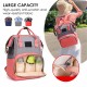 Multifunctional Waterproof Large Capacity Nappy Storage Mummy Bag Backpack For Mom Outdoors Travel Multifunctional Waterproof Large Capacity Nappy Storage Mummy Bag Backpack For Mom Outdoors Travel