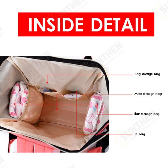 Multifunctional Waterproof Large Capacity Nappy Storage Mummy Bag Backpack For Mom Outdoors Travel Multifunctional Waterproof Large Capacity Nappy Storage Mummy Bag Backpack For Mom Outdoors Travel