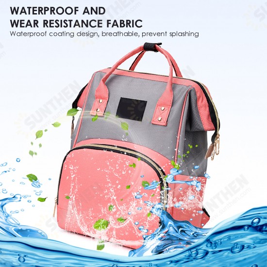 Multifunctional Waterproof Large Capacity Nappy Storage Mummy Bag Backpack For Mom Outdoors Travel Multifunctional Waterproof Large Capacity Nappy Storage Mummy Bag Backpack For Mom Outdoors Travel