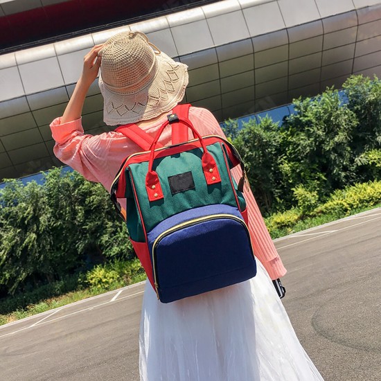 Multifunctional Waterproof Large Capacity Nappy Storage Mummy Bag Backpack For Mom Outdoors Travel Multifunctional Waterproof Large Capacity Nappy Storage Mummy Bag Backpack For Mom Outdoors Travel